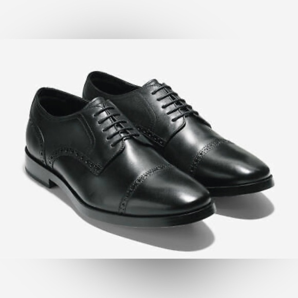 Cole Haan Men’s Jefferson Grand OS Cap Toe Oxford Shoes Black - Picture 1 of 7